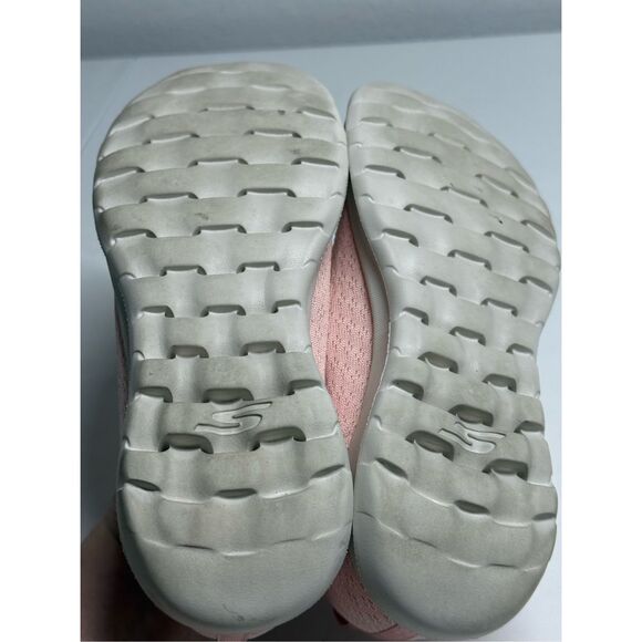 Skechers Women’s GOwalk Classic Sparkle Slip-On Shoes Pink Sz 8 Stretch Fit - Picture 8 of 14